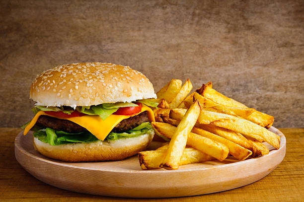 Cheese burger assiette