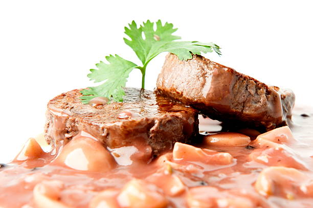 Filet de bœuf sauce chasseur