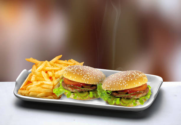 Double burger assiette