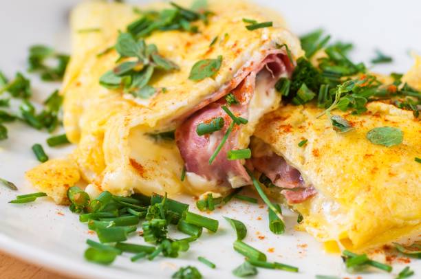 Omelette jambon
