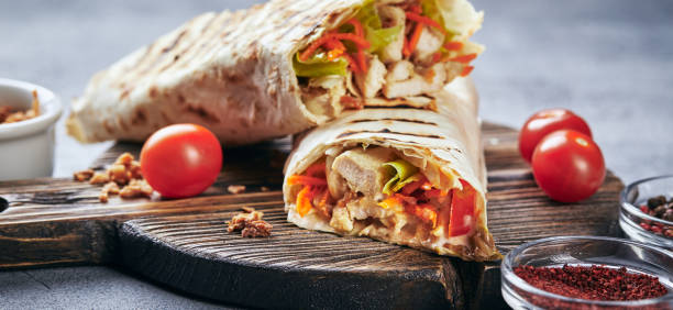 Shawarma poulet assiette