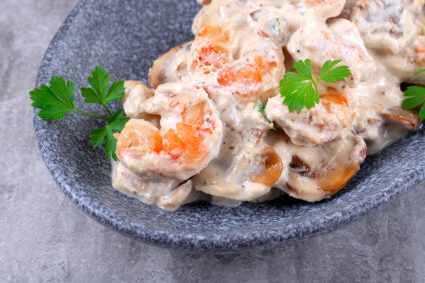 Gambas à la crème