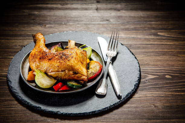 Demi poulet braisé